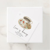 愛が育まれる コーヒー ブライダルシャワー フェイバータグ (インサイチュ)