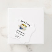 愛が育まれる ダスティーブルーの花とパンパス ティー フェイバータグ (インサイチュ)