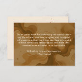 愛が育まれる ブライダルシャワーの感謝カード サンキューカード (正面/裏面)