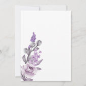 愛が育まれる ブライダルシャワー 花 オーキッド 招待状 (裏面)