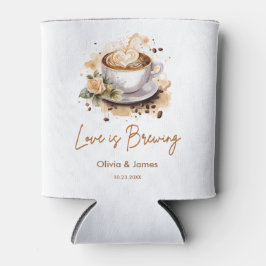 愛が育まれる ブラウンコーヒー ブライダルシャワー ウェディング 缶クーラー