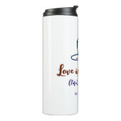 愛が育まれる ブラウン×ブルーのウェディングシャワー〈お名前追加可〉 タンブラー (回転左)