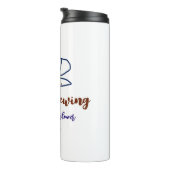 愛が育まれる ブラウン×ブルーのウェディングシャワー〈お名前追加可〉 タンブラー (回転右)