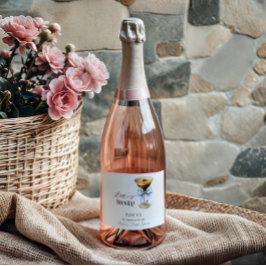 愛が育まれる ブルーボウコーヒーのブライダルシャワー スパークリングワインラベル