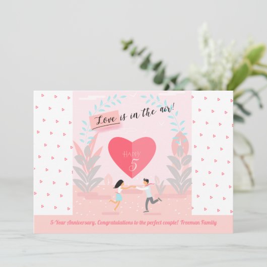 「愛が至るところに！」 恋に酔ったカップルの記念日 招待状 (スタンド正面)