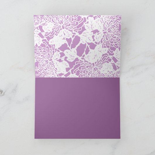 愛が花から覗き込む日付を保存 案内状 (内部)