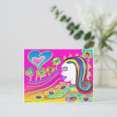 愛が花を咲かせる:夢の宇宙 ポストカード (スタンド正面)