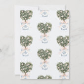 愛が花開くチャイノアイセリーピンクブライダルシャワー 招待状 (裏面)