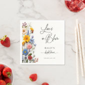 愛が花開く春の花嫁シャワー スタンダードカクテルナプキン (インサイチュ)