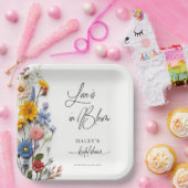 愛が花開く春の花嫁シャワー ペーパープレート (パーティー)