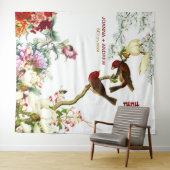 愛が花開く鳥と花の中国の結婚式 © タペストリー (インサイチュ(横))