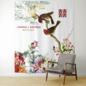 愛が花開く鳥と花の中国の結婚式 © タペストリー (インサイチュ)