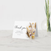 「愛が花開く ブライダルシャワーの感謝のカード」 サンキューカード (正面)