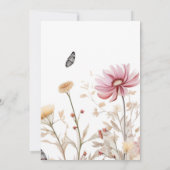 愛が花開く ブライダルシャワー サンキューカード (裏面)