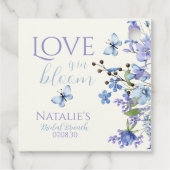 愛が花開く ワイルドフラワーの花束 ブライダルシャワー フェイバータグ (裏面)