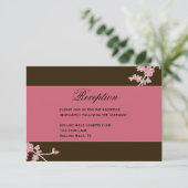 愛が花開く：結婚披露宴招待状 エンクロージャーカード (スタンド正面)