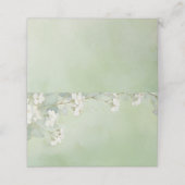 愛が花開く 緑のブライダルシャワー 空白の場所 プレイスカード (外部開封)