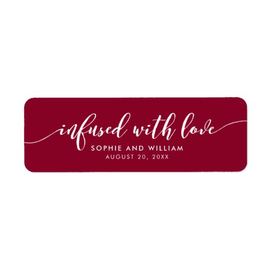 愛が込み入リラックスった編集可能なカラースクリプト ラベル (正面)