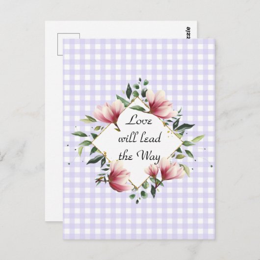 愛が道を導く紫金剛はがき ポストカード (正面/裏面)