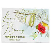 愛が醸されるハミングバード ティーパーティー ラージペーパーバッグ (裏面)