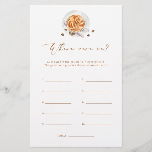 愛が醸造されている我々はブライダルシャワーゲーム (正面)