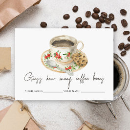 愛が醸造しているコーヒー豆の数を推測する エンクロージャーカード