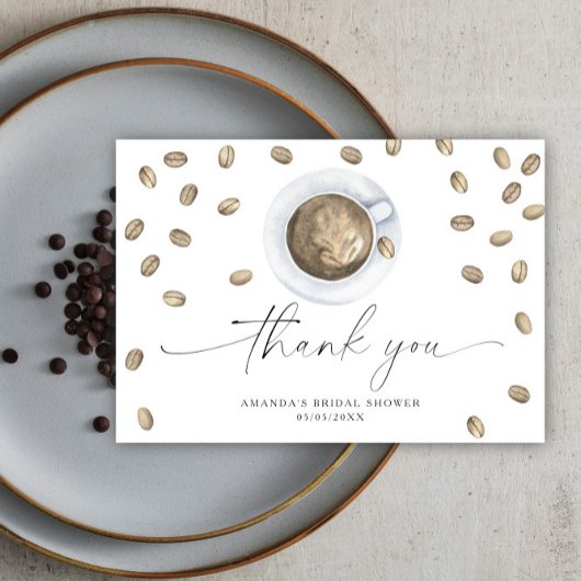 愛が醸造している感謝ブライダルシャワー サンキューカード