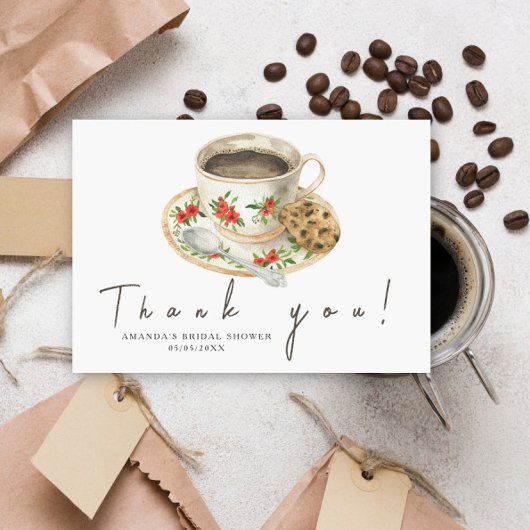 愛が醸造している感謝ブライダルシャワー サンキューカード