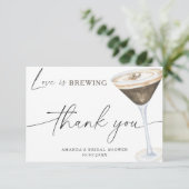 愛が醸造している感謝ブライダルシャワー サンキューカード (スタンド正面)