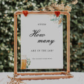 愛が醸造している推測どのぐらい多くのブライダルシャワー徴候 ポスター