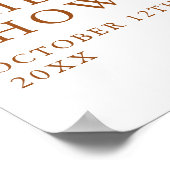 愛が醸造ブライダルシャワーウェルカムサイン ポスター (角)