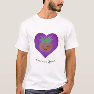 愛が鉢植えになる Tシャツ