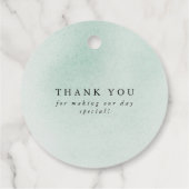 愛が銀の緑を育てるエレガントな結婚式 フェイバータグ (裏面)