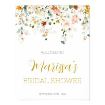 愛が開花ブライダルシャワーウェルカムサイン