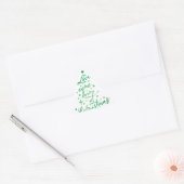 愛が降ったクリスマスツリーの封筒シール 三角形シール (封筒)