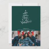 愛が降ったフォトクリスマスカード シーズンカード (正面)
