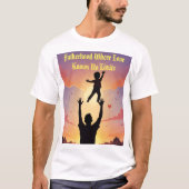 愛が限界を知らない父親 Tシャツ (正面)