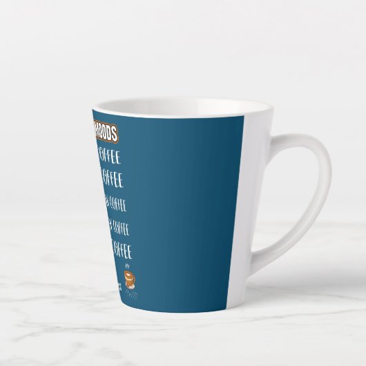 愛が飲み過ぎるみたいな気走分のコーヒー カフェラテマグ (右)