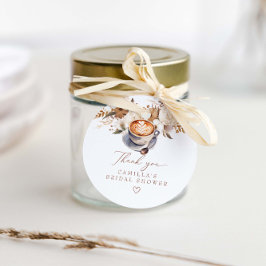 愛が香るコーヒー フラワーブライダルシャワー フェイバータグ