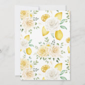 愛が香るレモンとローズのティー ブライダルシャワー 招待状 (裏面)