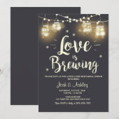 愛がbbqリハーサルブライダルシャワー 招待状 (正面/裏面)