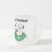 愛くすぐりのTシャツおよびギフト フロストグラスマグカップ (正面右)