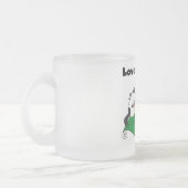 愛くすぐりのTシャツおよびギフト フロストグラスマグカップ (左)