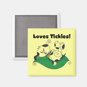 愛くすぐりのTシャツおよびギフト マグネット (正面/裏面)