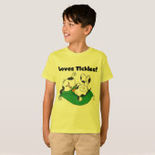愛くすぐりのTシャツおよびギフト Tシャツ (正面フル)