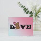 愛くま ポストカード (スタンド正面)