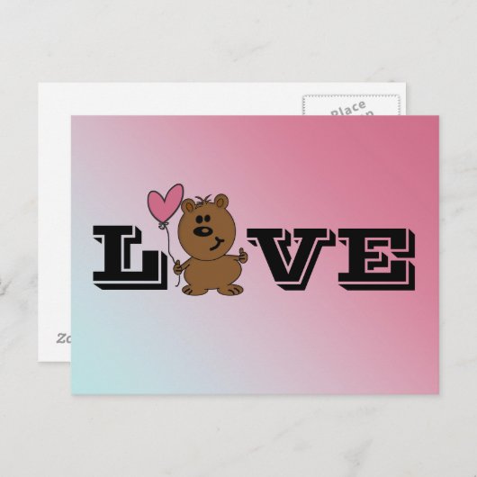 愛くま ポストカード (正面/裏面)