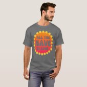 愛こそはすべて フラワー・パワー 60年代 70年代 フレンド Tシャツ (正面フル)