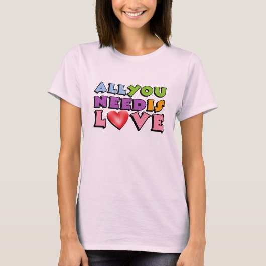 愛こそはすべてTシャツ Tシャツ (正面)
