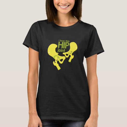 愛このお尻関節お尻交換手術かわいい Tシャツ (正面)